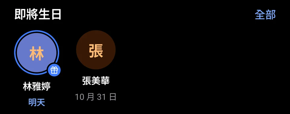 即將生日：林雅婷明天生日、張美華 10 月 31 日
